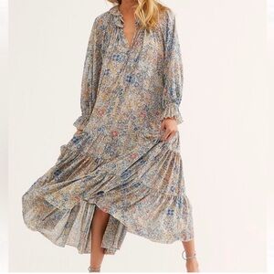 Free People Feeling Groovy Maxi Dress Size SMALL